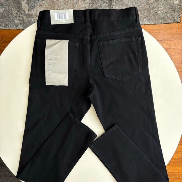 Everlane Men’s The Skinny 4-Way Stretch Organic Jean Uniform 29x32 Black New - Picture 8 of 8